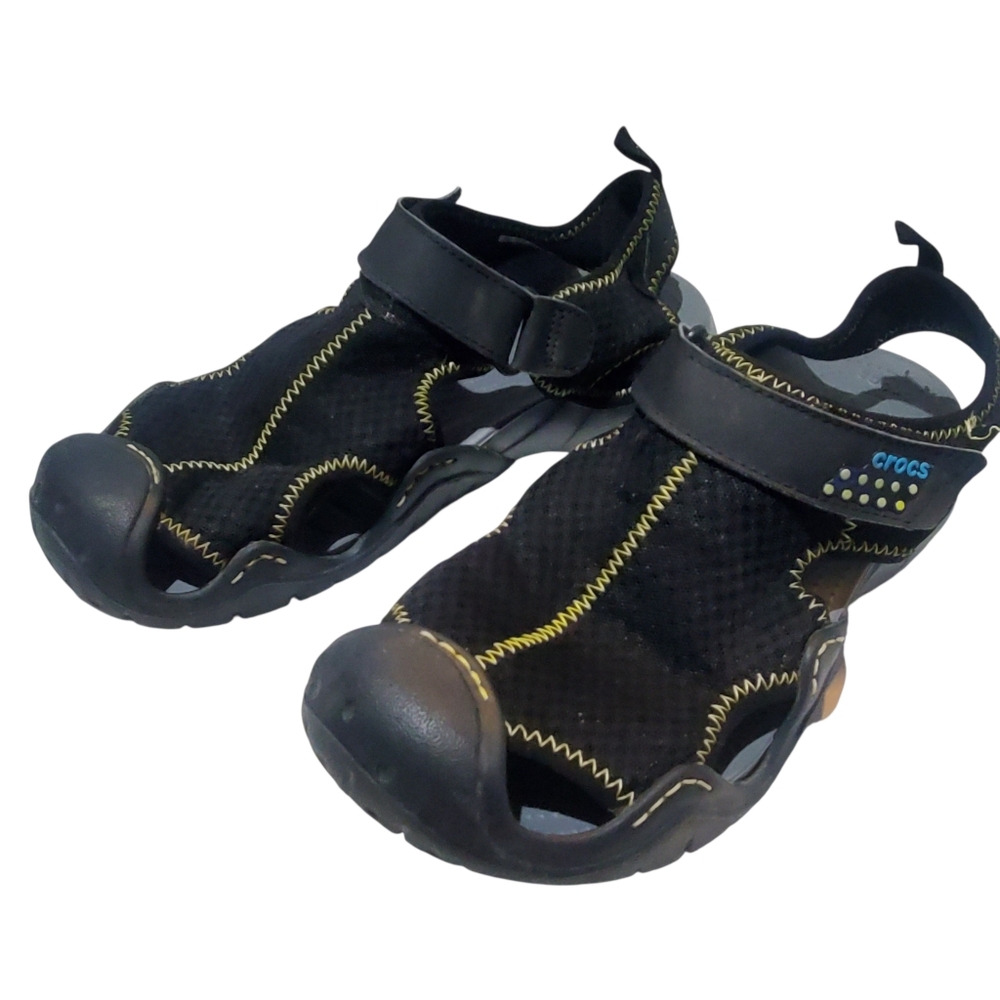 Crocs Swiftwater Mesh Sandals Mens Size 10 Black